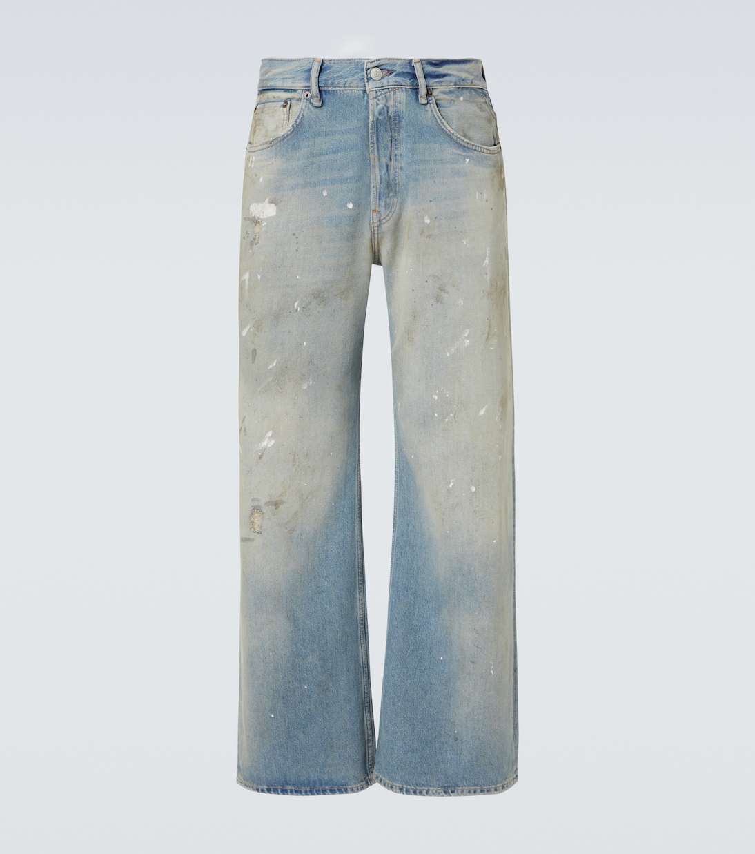 2021M distressed wide-leg jeans in blue - Acne Studios | Mytheresa