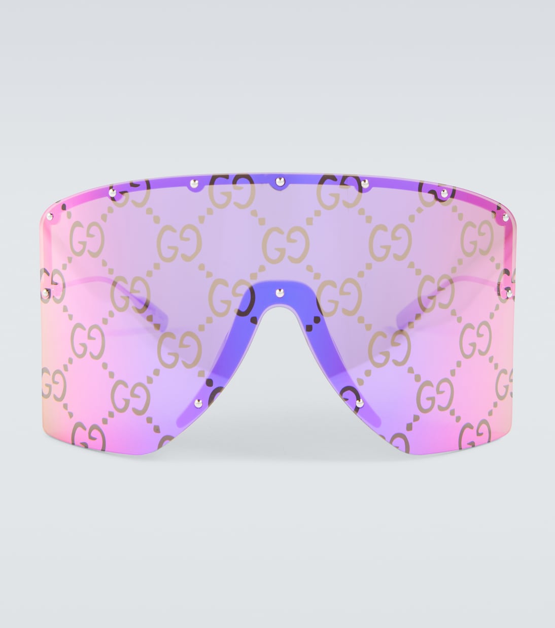 Mask-frame sunglasses in purple - Gucci | Mytheresa