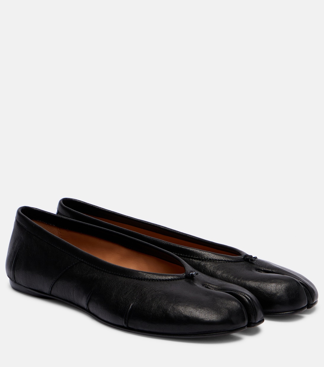Tabi New leather ballet flats in black - Maison Margiela | Mytheresa