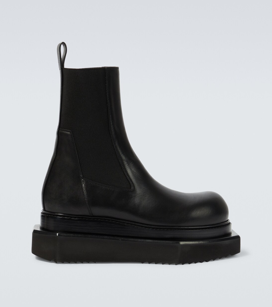 Beatle Turbo Cyclops leather ankle boots in black - Rick Owens