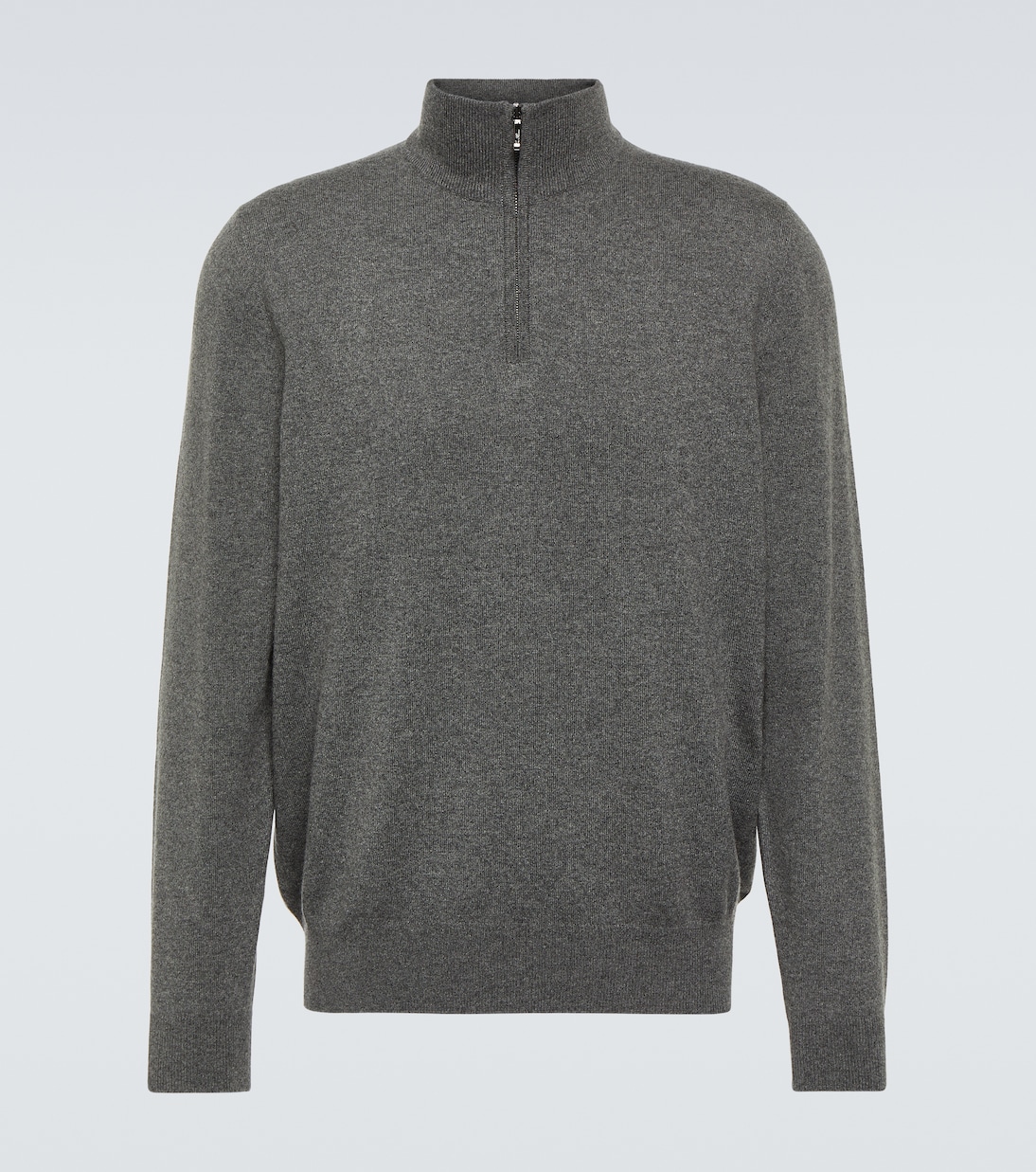 Cashmere half-zip sweater in grey - Loro Piana | Mytheresa