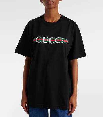 Gucci Lido printed cotton jersey T-shirt in white - Gucci | Mytheresa