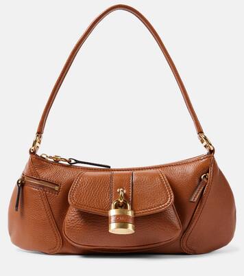 The 99 Small leather shoulder bag in brown - Chloe | Mytheresa