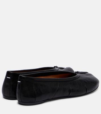 Tabi New leather ballet flats in black - Maison Margiela | Mytheresa