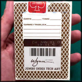 Wynn Las Vegas Jumbo Index Bee Brown Playing Cards - Meir Yedid Magic