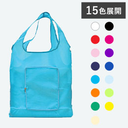 折りたたみエコバッグ（フック付き収納ケース付き）【受注生産】（sns