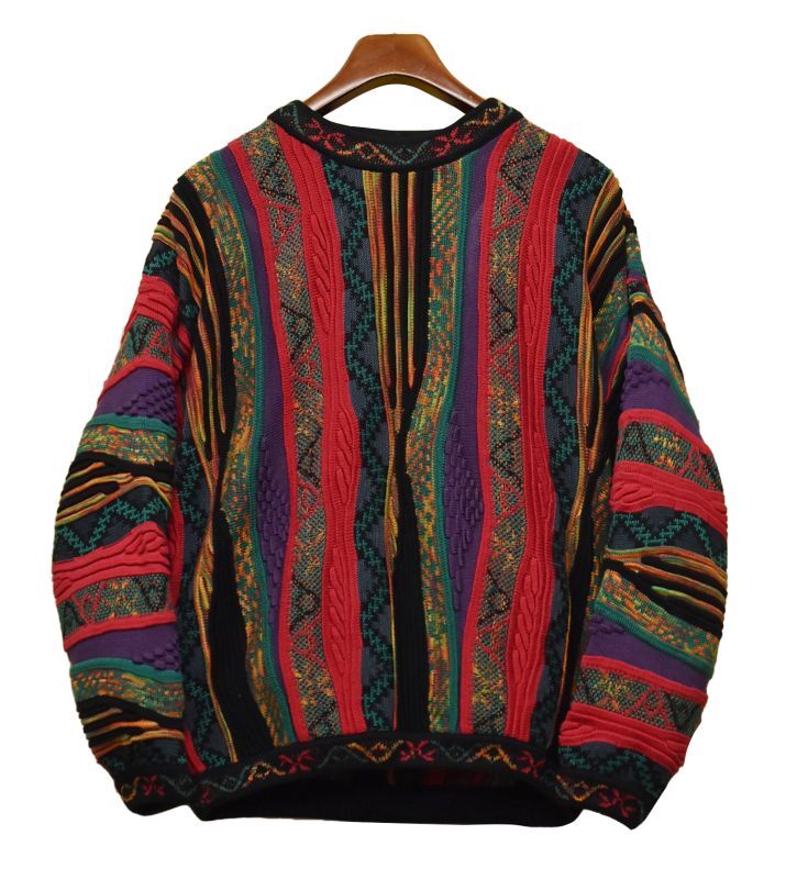 ビンテージ】【TUNDRA】【黒xピンクx水色x紫×オレンジ×緑】3D