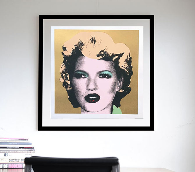 Banksy（バンクシー）Kate Moss（Gold）- WCP Reproductionを販売！ ー