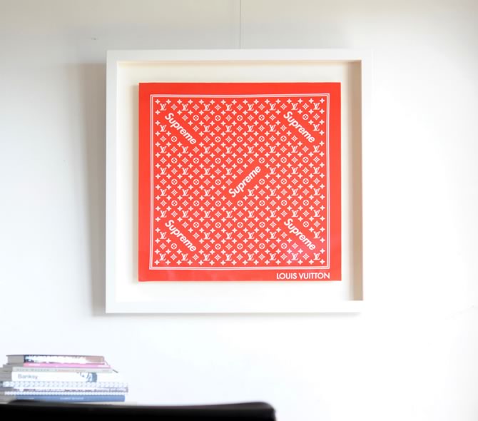 Supreme×LOUIS VUITTON バンダナ（額装セット）を販売 ー NOISEKING