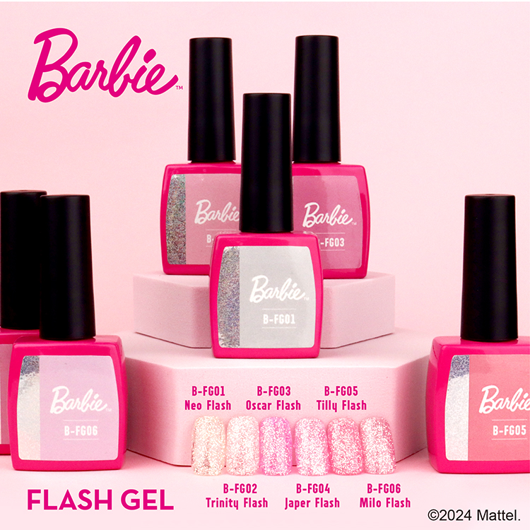 Barbie フラッシュジェル 6色セット | Nail Labo Online Shop