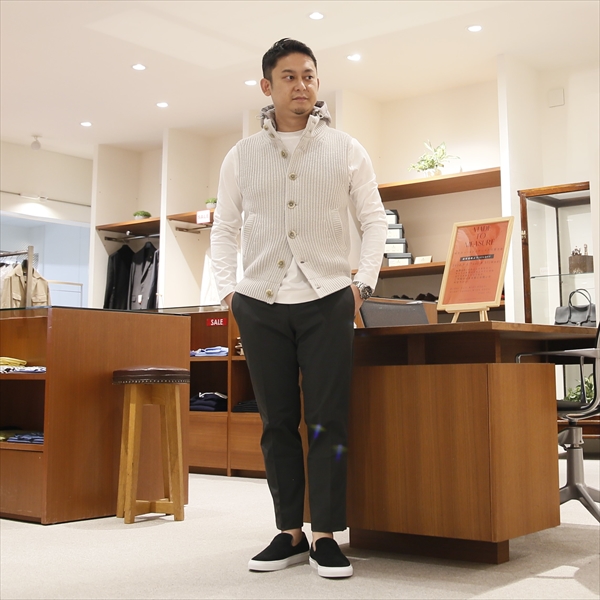 HERNO ヘルノ Resort [秋冬] フーデッド ローゲージニットベスト MC009UR