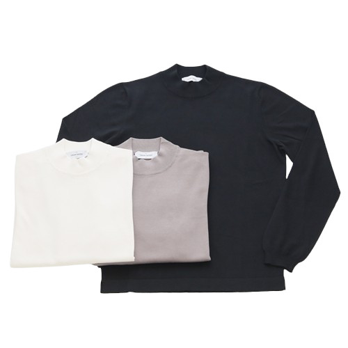 GRAN SASSO グランサッソ 12G ソフトコットン モックネック ニット 12