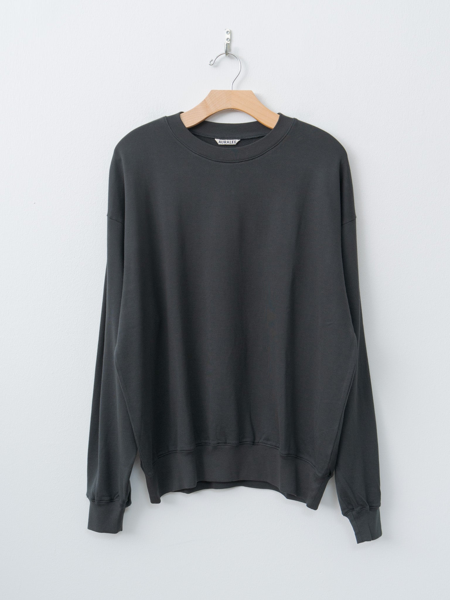 Namu Shop - Auralee Super High Gauge Sweat P/O - Ink Black