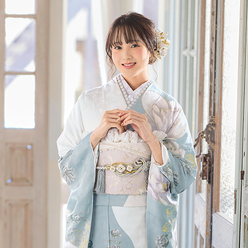 ナナイロキモノWEBショップ / 訪問着フルセット｜ 淡いピンク色 辻が花