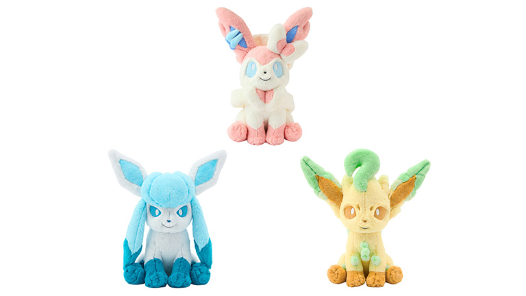 グレイシア・ニンフィア・リーフィアのふわふわ抱きぬいぐるみが登場