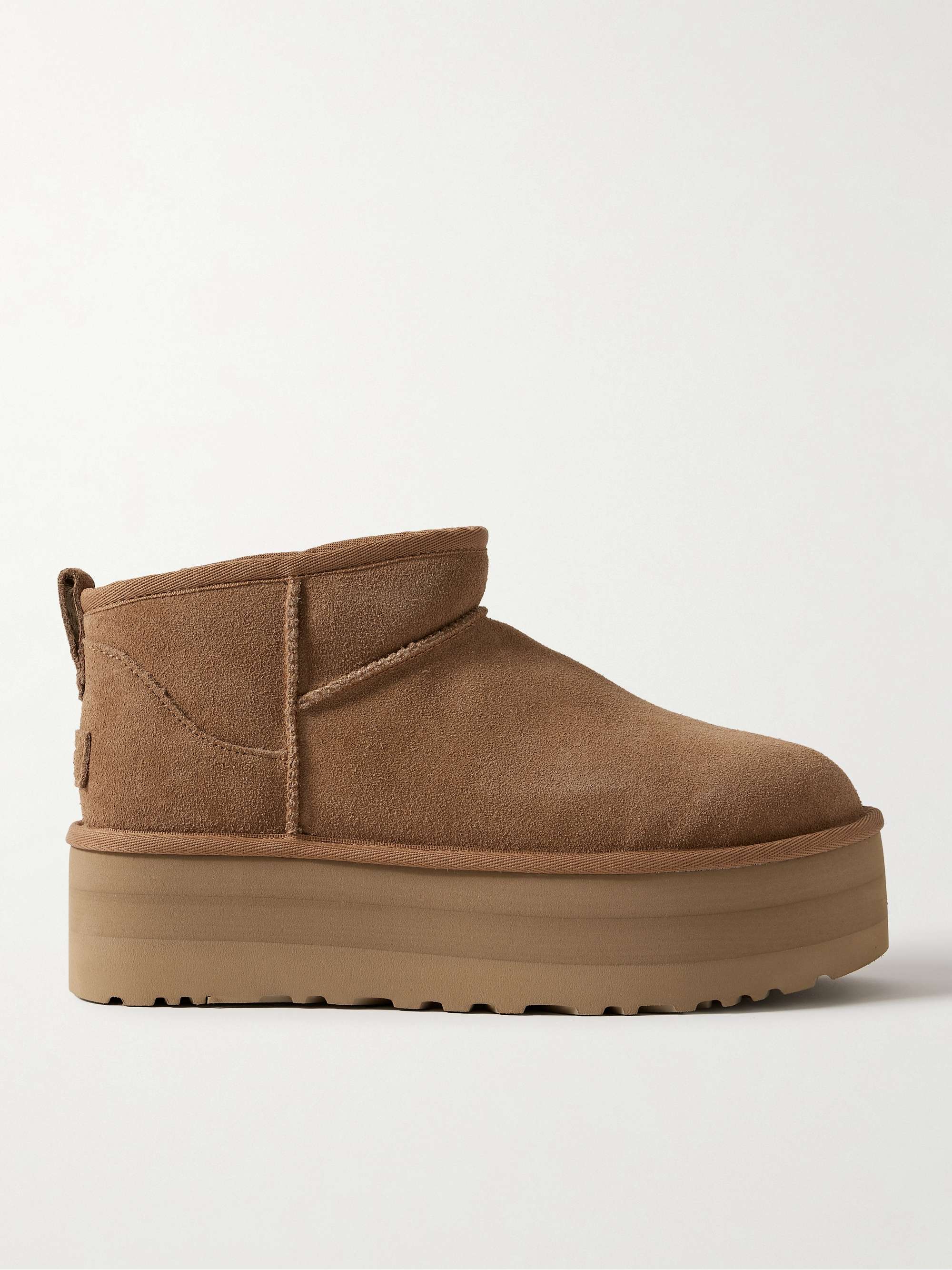 UGG Classic Ultra Mini Platform shearling boots | NET-A-PORTER