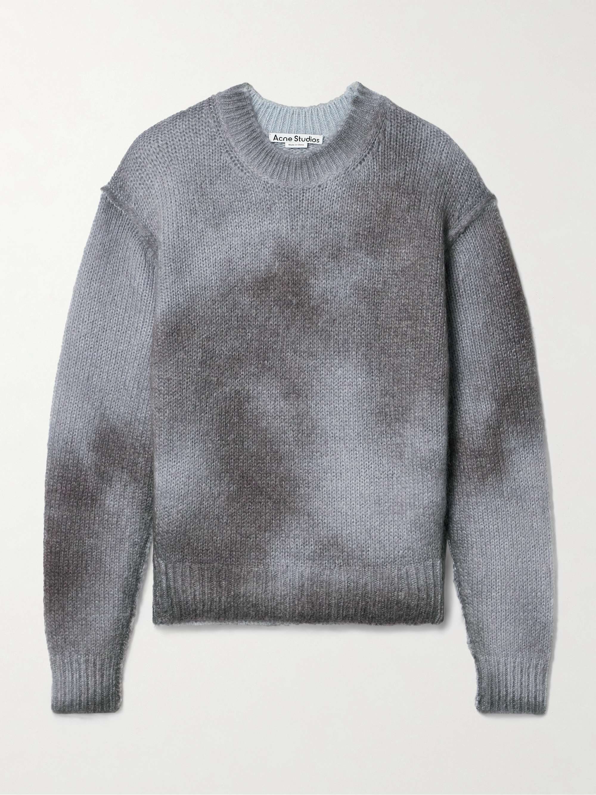 ACNE STUDIOS Printed knitted sweater | NET-A-PORTER