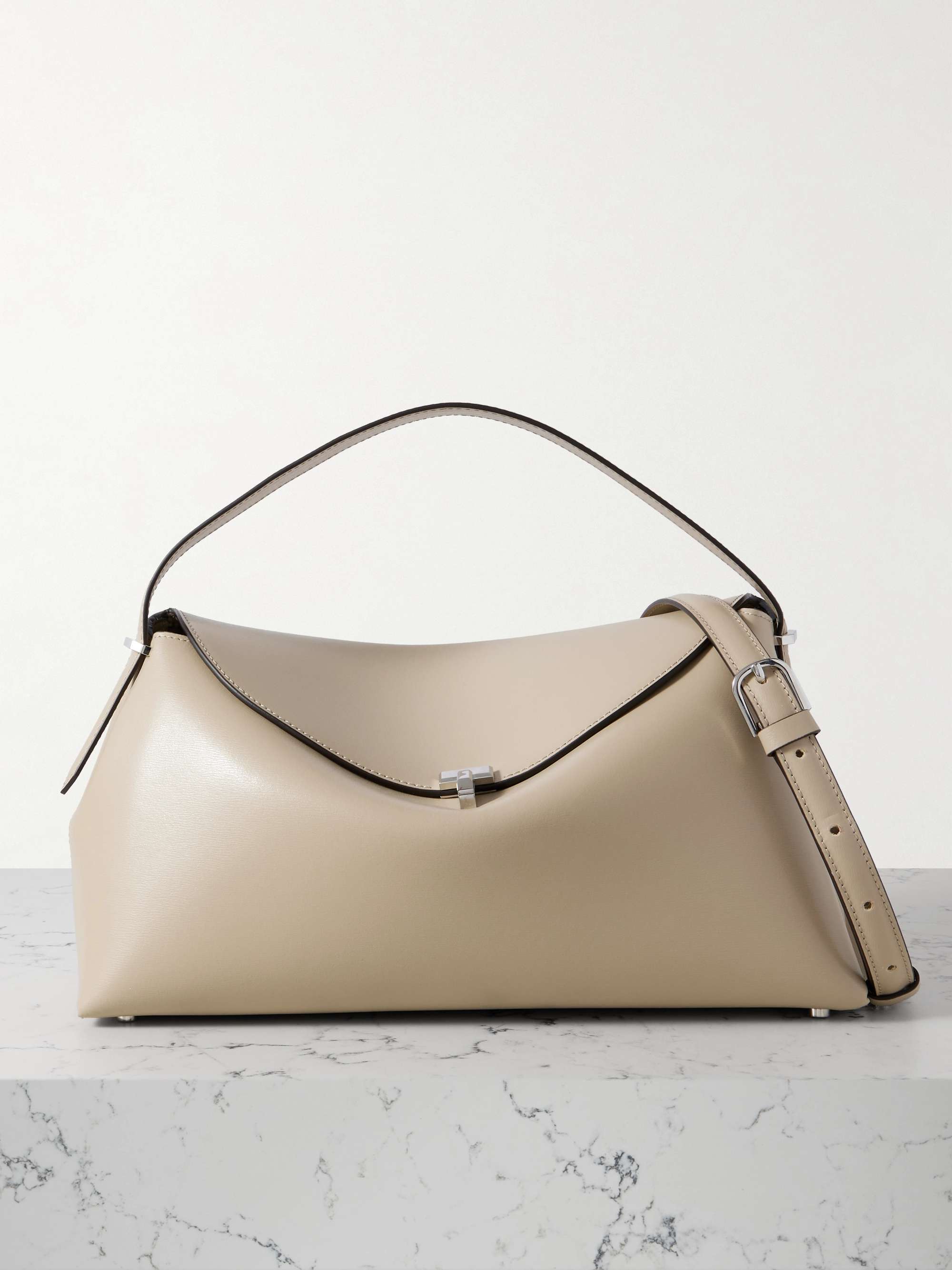 TOTEME T-Lock leather shoulder bag | NET-A-PORTER