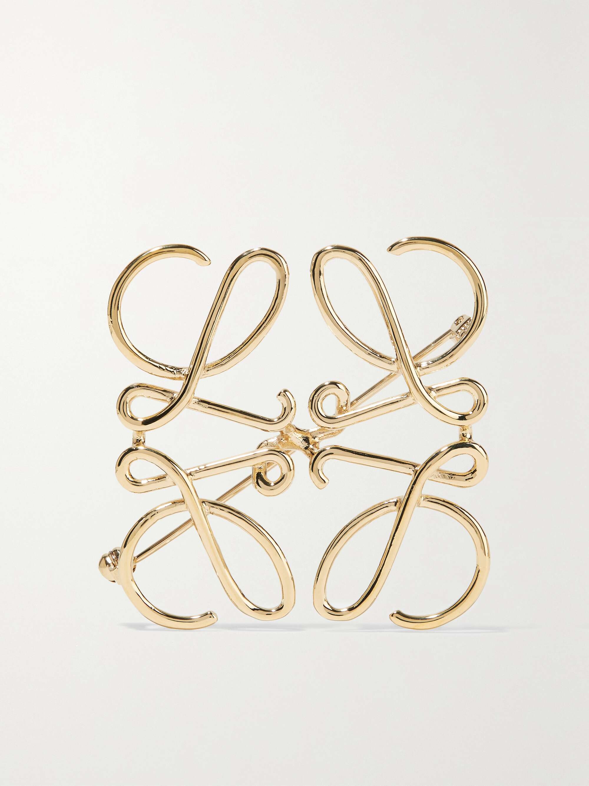 LOEWE Gold-tone brooch | NET-A-PORTER