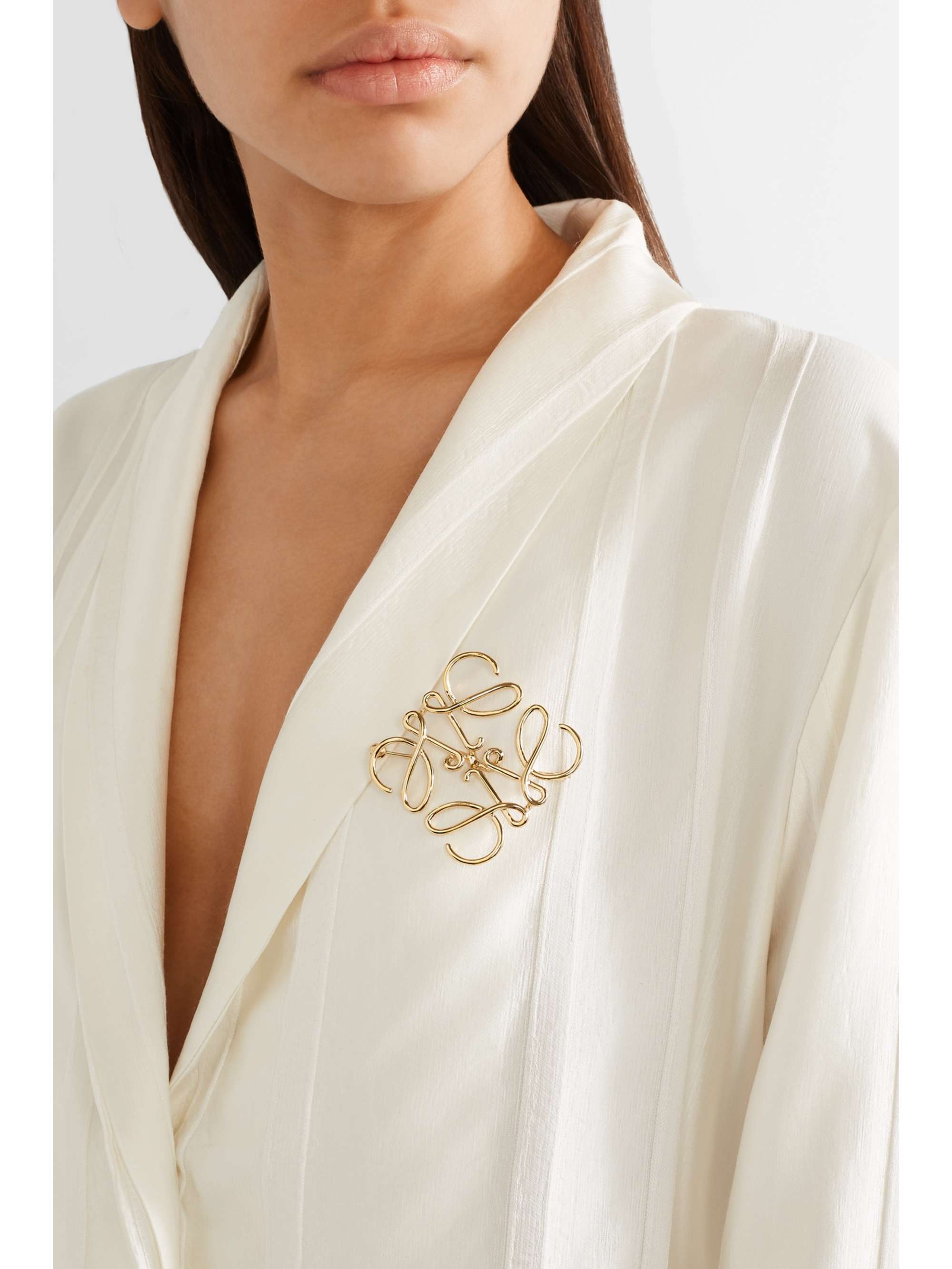 LOEWE Gold-tone brooch | NET-A-PORTER