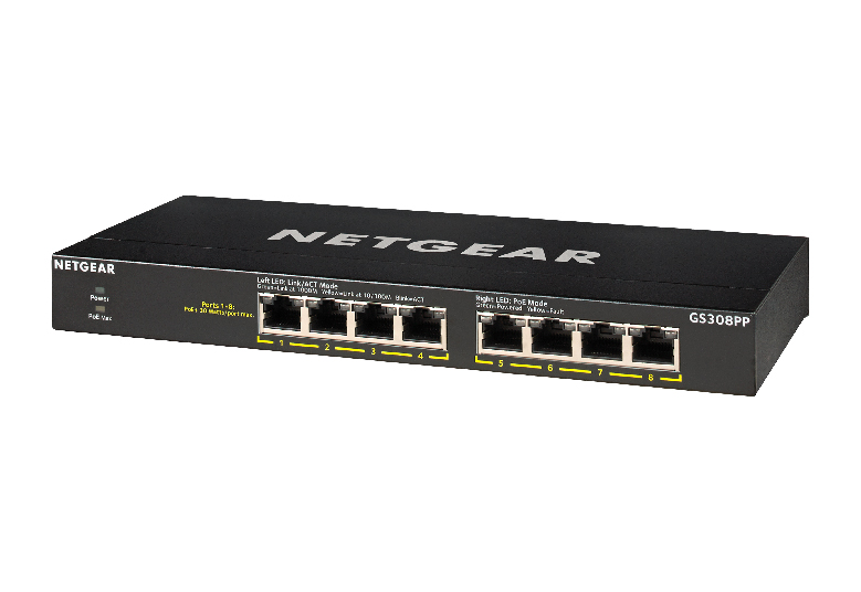 NETGEAR PoE+対応 SOHO/家庭向け ギガビット8ポート エッセンシャル