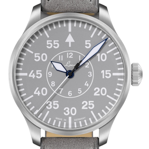 Laco ラコ 862162 PILOT Aachen Grau39 自動巻(グレー/レザー): Laco