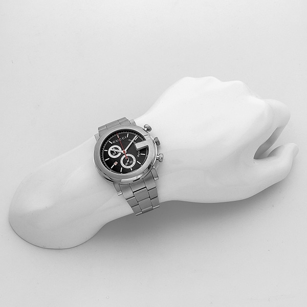 GUCCI G-CHRONO Gクロノ YA101309 クォーツ メンズ(シルバーブラック