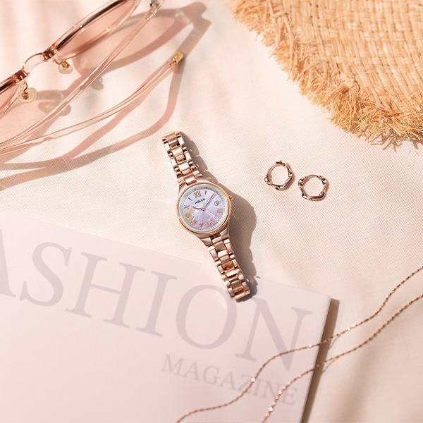 wicca ソーラーテック電波時計 KS1-864-93 限定モデル レディース