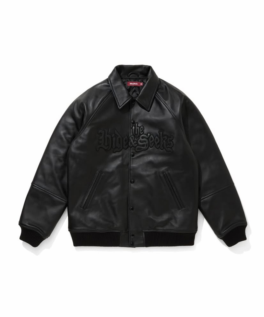 HIDEANDSEEK(ハイドアンドシーク) ジャケット Leather Virsity Jacket