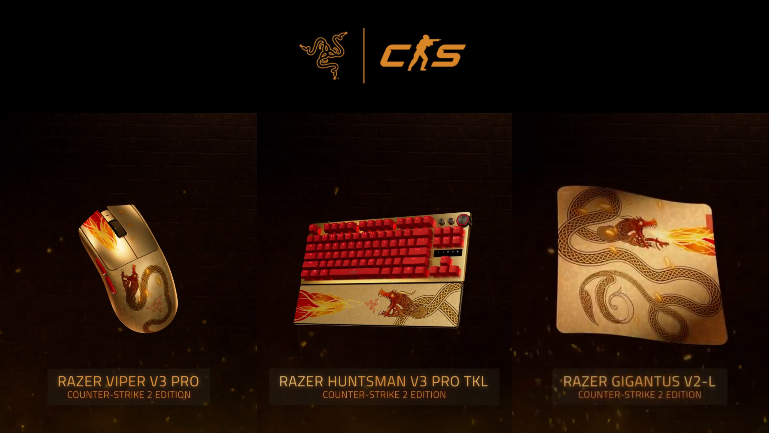 Razer』と『Counter-Strike 2』がコラボ「Dragon Lore」デザインの