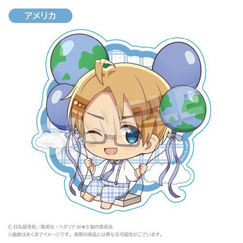 ヘタリア World☆Stars ばるんこ ステッカー アメリカ グッズ - Neowing