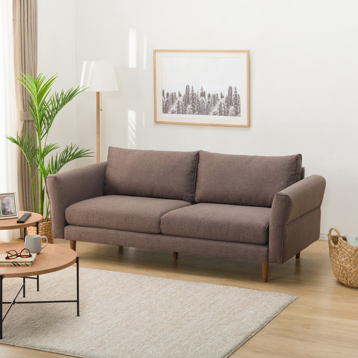 3人掛け布張りソファ(KK2305 KD DBR) | ニトリネット【公式】 家具