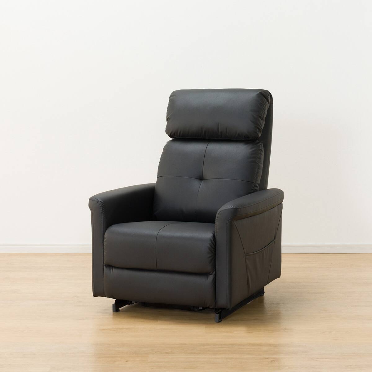 1人掛け立ち上がりやすい電動リクライニングソファ 合皮タイプ (UM02