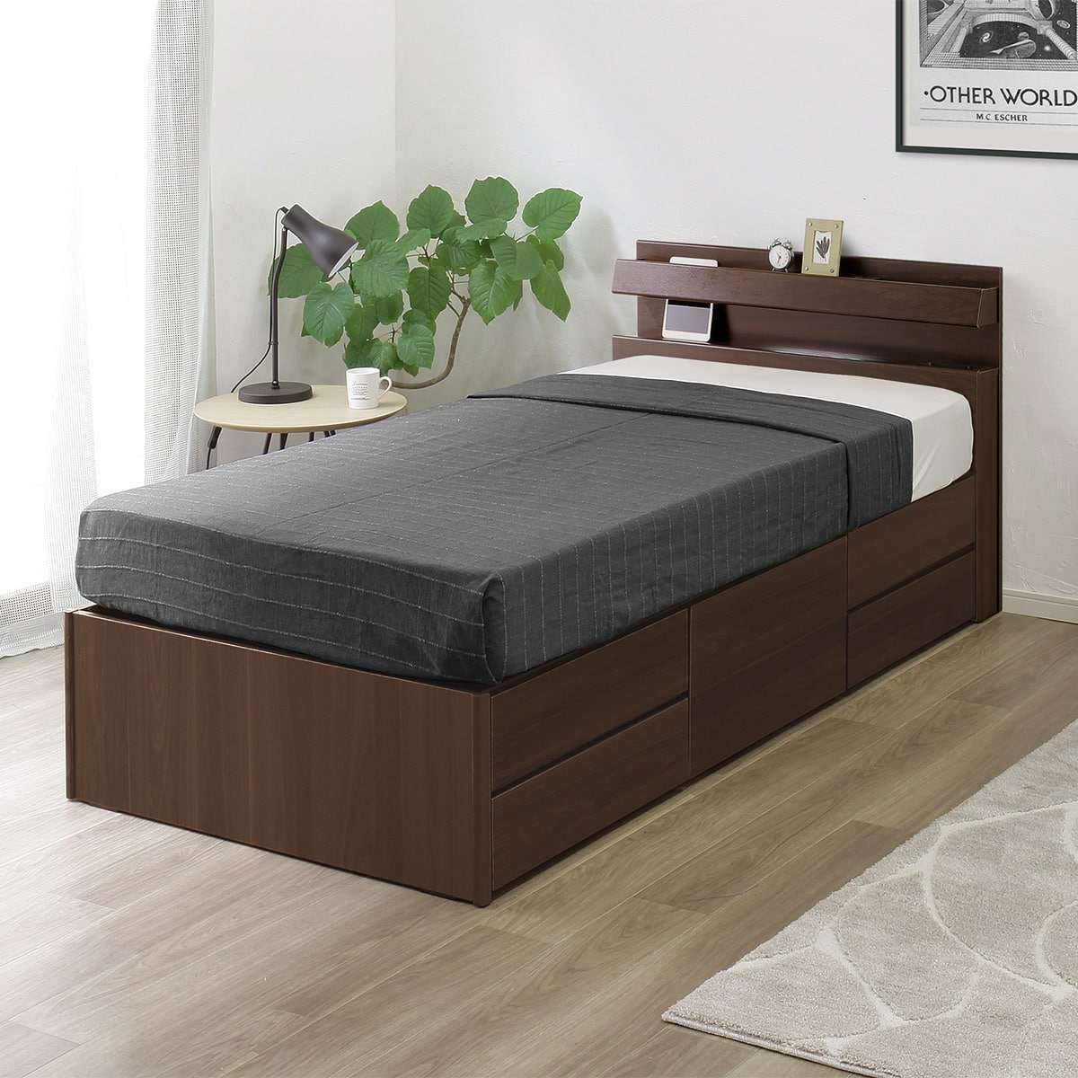 ベッド ダークブラウン | ニトリネット【公式】 家具・インテリア通販