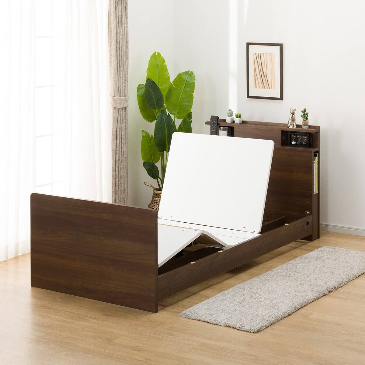 非課税】電動シングルベッドフレーム(NS004 ST MBR) | ニトリネット