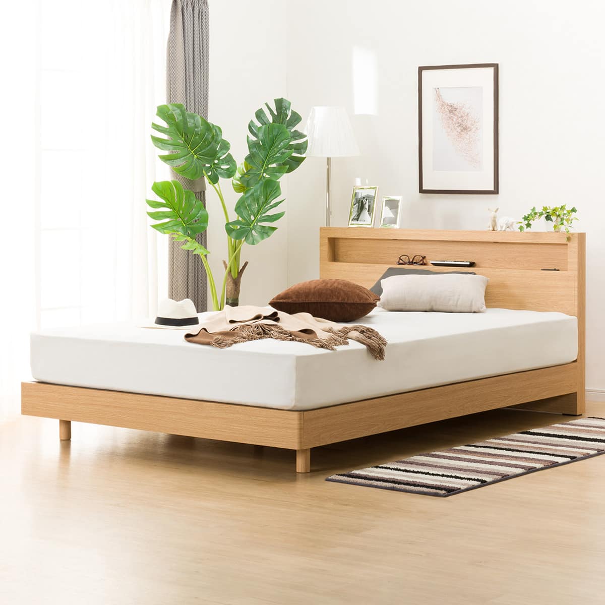 ダブルベッドフレーム(ヘンリック/LBR) | ニトリネット【公式】 家具