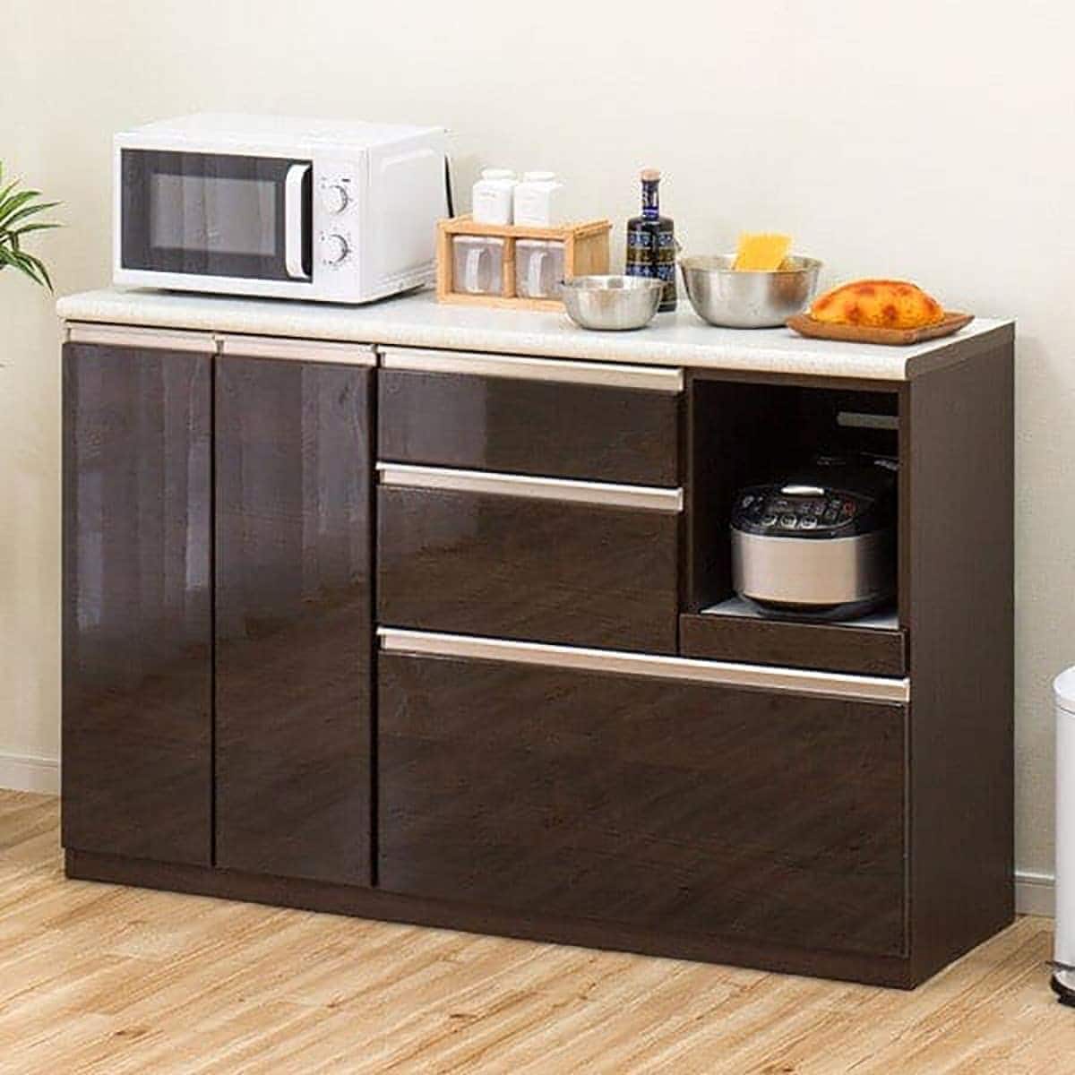 キッチンカウンター(アルミナ2 140CT DBR) | ニトリネット【公式