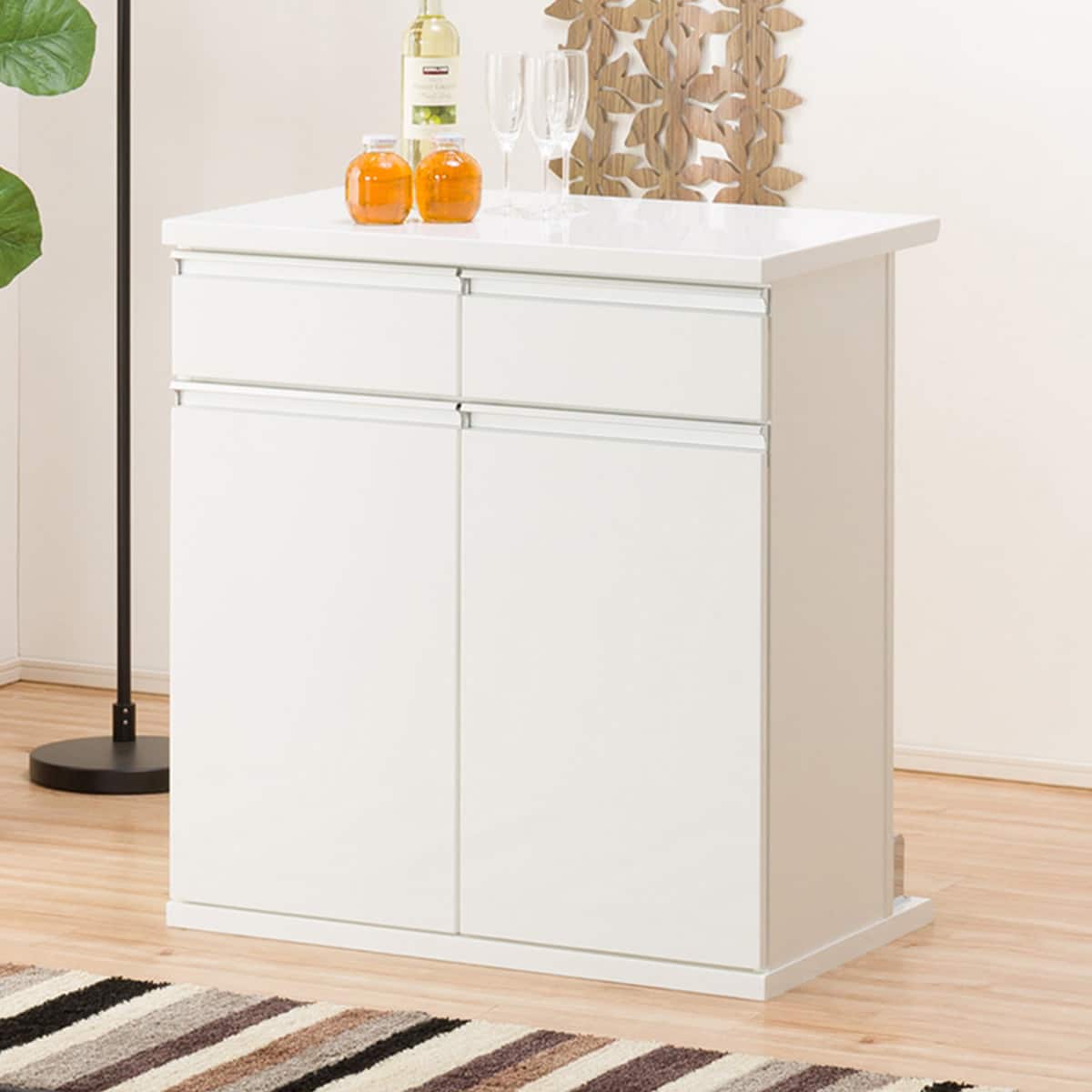 ニトリ バーカウンター(マルチ2 80BC WH) - 通販 | 家具とインテリアの