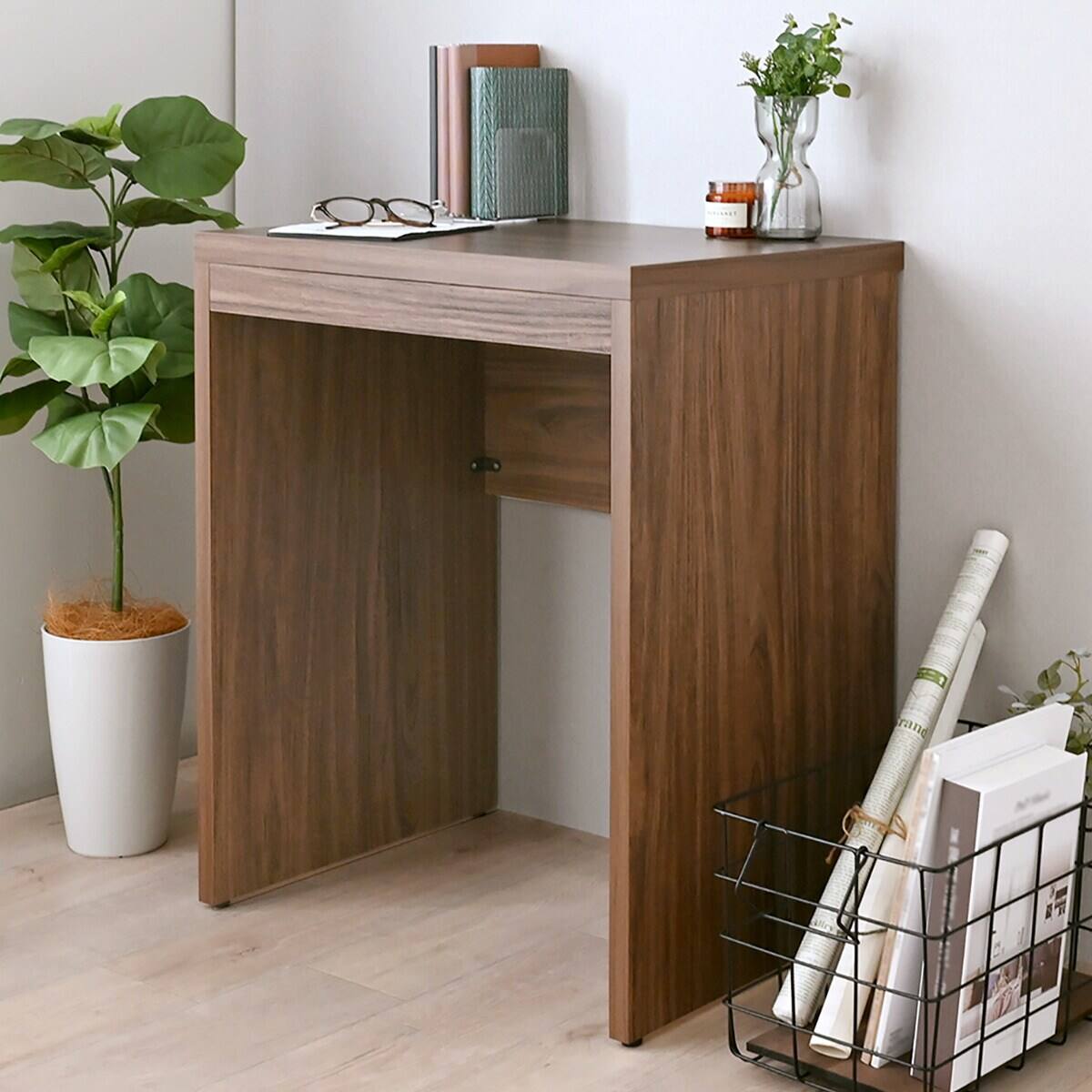 コンパクトサイズのシンプルデスク (幅60cm BR) | ニトリネット【公式