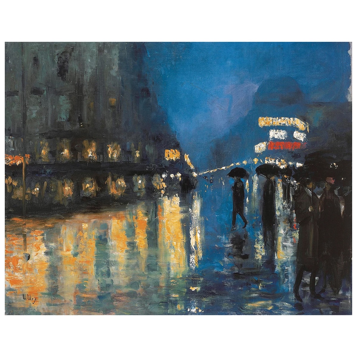 アートパネル 雨のポツダム広場 (レッサー・ユリィ) | ニトリネット