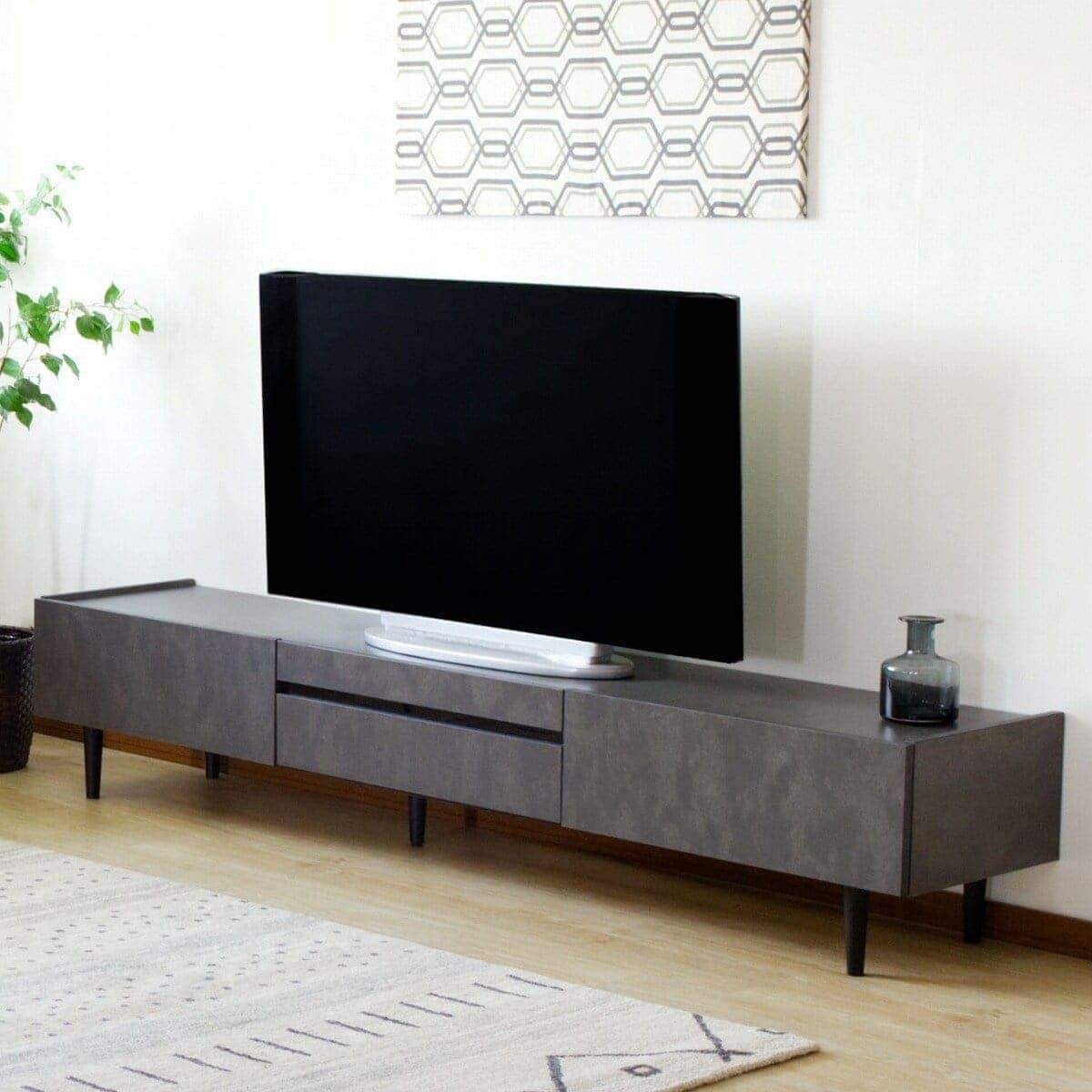 メラミンテレビボード (幅200cm BK) | ニトリネット【公式】 家具