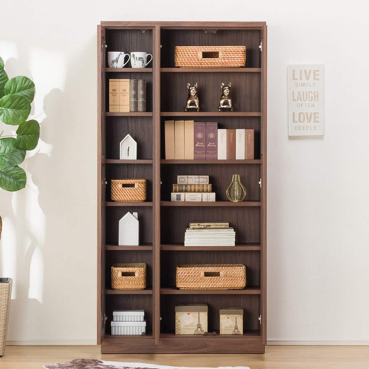 本棚(カット I 90 MBR) | ニトリネット【公式】 家具・インテリア通販