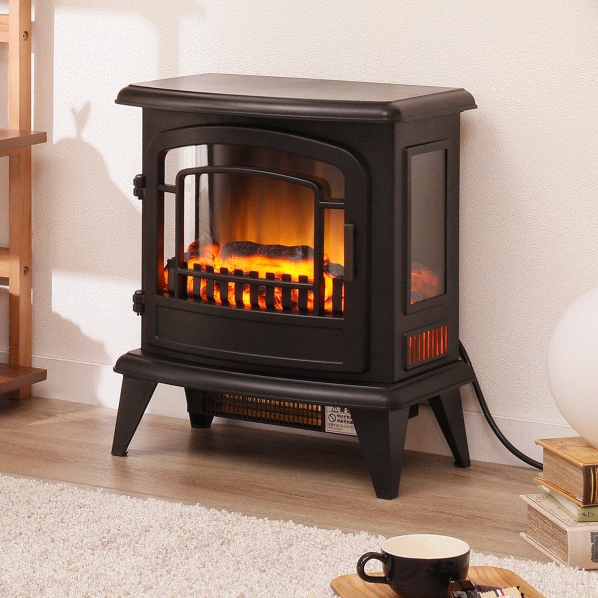 ニトリ ミドルワイド暖炉型ファンヒーター(NI ブラック) - 通販 | 家具