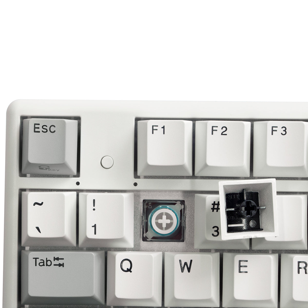 NiZ X108 静電容量無接点キーボード バックライト付き 白い