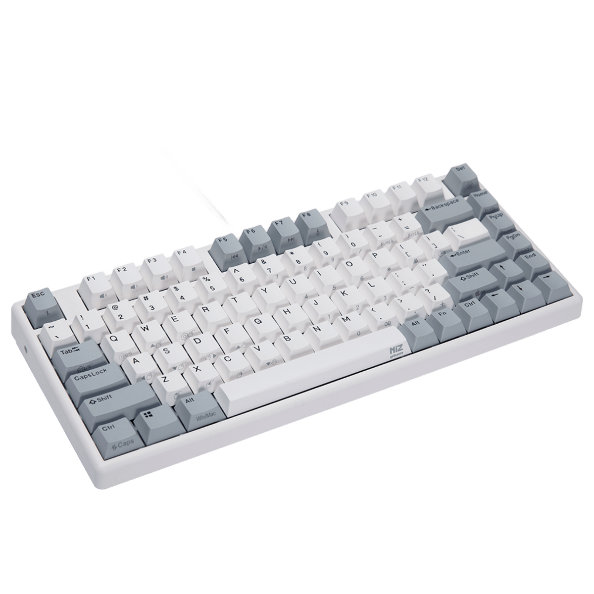 NiZ Micro82 静電容量無接点キーボード 有線・無線 白い