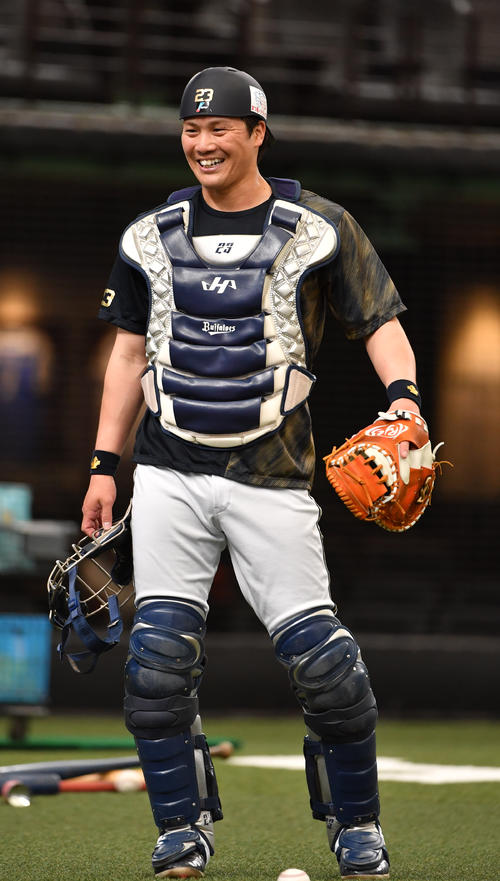 北海道日本ハムファイターズ 伏見 選手 プラクティスユニフォーム L