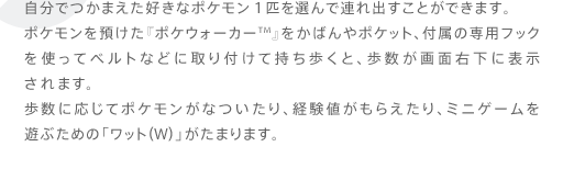 ポケットモンスター ハートゴールド・ソウルシルバー：ポケモンを連れ