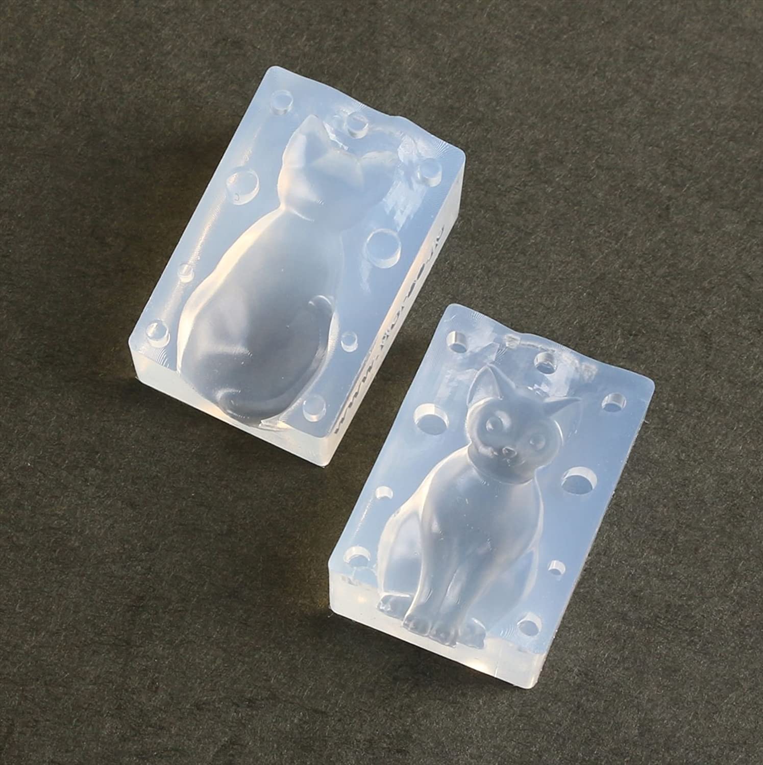 KAM-REJ-453 レジンクラフト用 ソフトモールド 猫Cタイプ Lサイズ (個