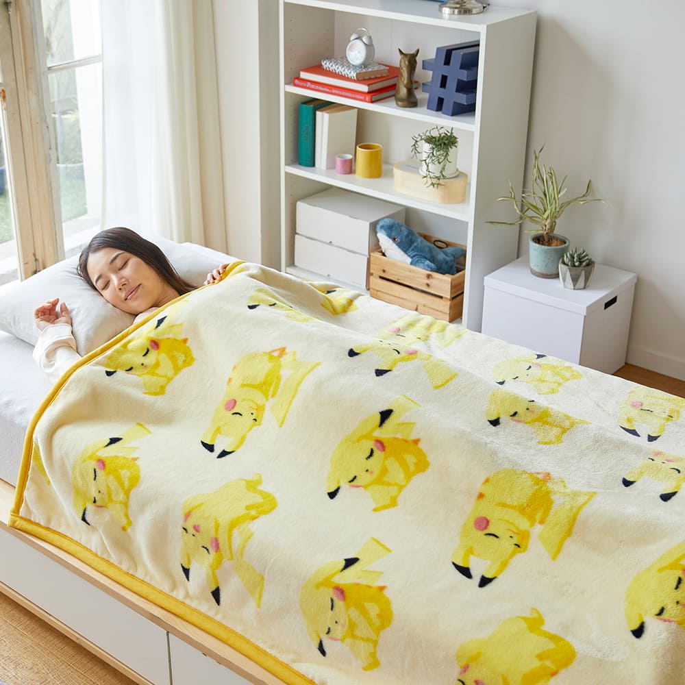 ポケモンスリープ】ニューマイヤー毛布/ピカチュウ| 西川ストア公式本店