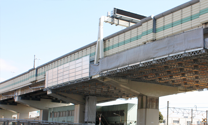 プラント｜仮設足場・機材［橋梁・法面・鉄道など］リース・販売・工事